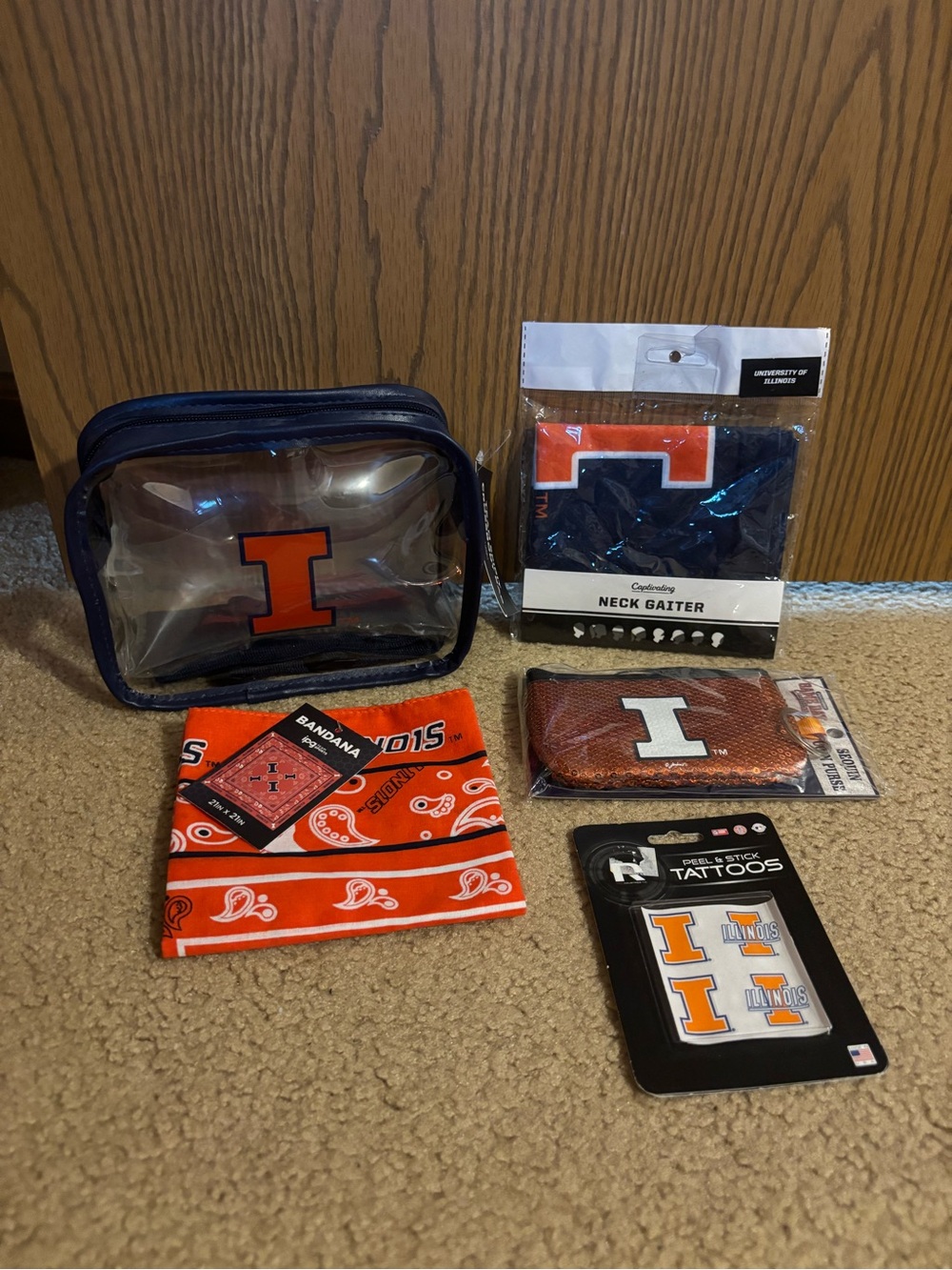 Illinois Fighting Illini Accessory Bundle - Orange & Navy